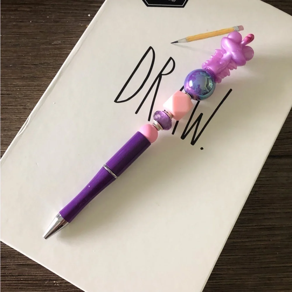 Disney doorables: Monsters INC.: Randall Boggs handmade beaded pen